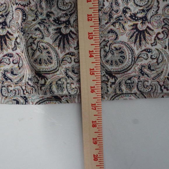 Free People M Paisley Print Stretch Mini Skirt Casual Everyday Skater Style Boho - Picture 5 of 6